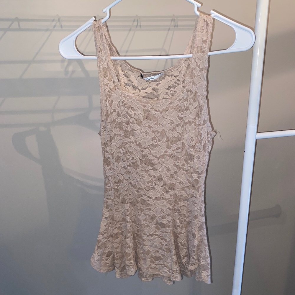 Papaya, Floral Lace Top